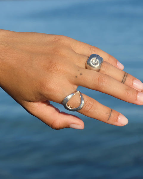 Agua Ring in Silver