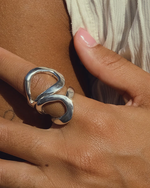 Agua Ring in Silver