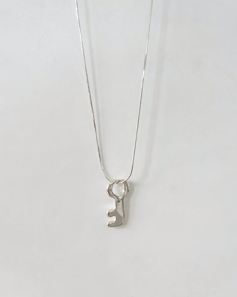 Llave Pendant in Silver
