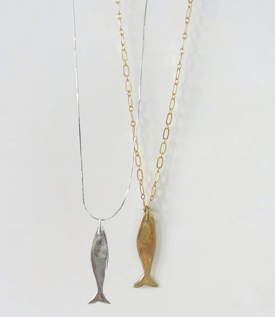 Pez Pendant in Silver