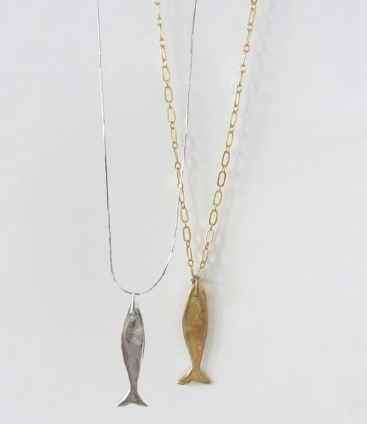 Pez Pendant in Silver