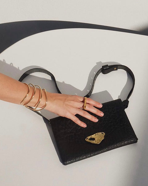 Black Little Leather Bag