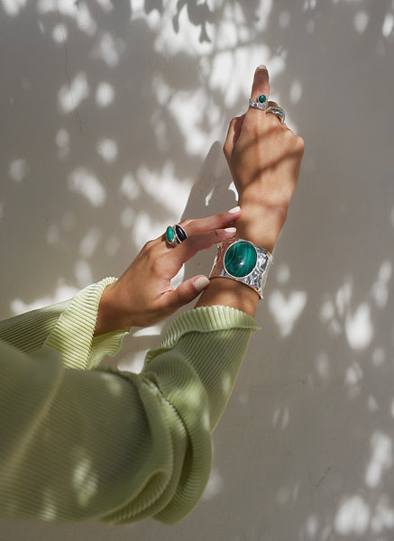 Luna Ring - Malachite