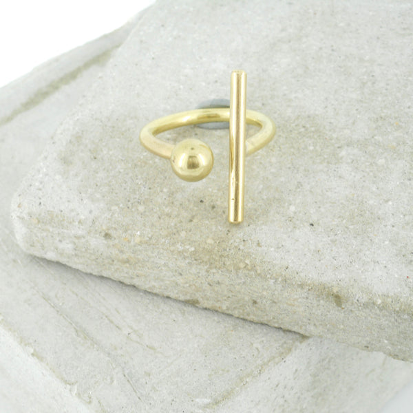 LINE & DOT RING