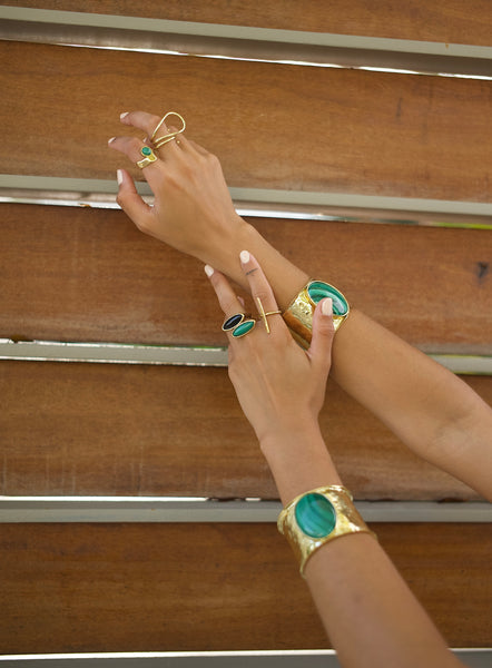 Luna Ring - Malachite