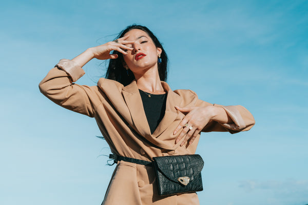 Black Little Leather Bag