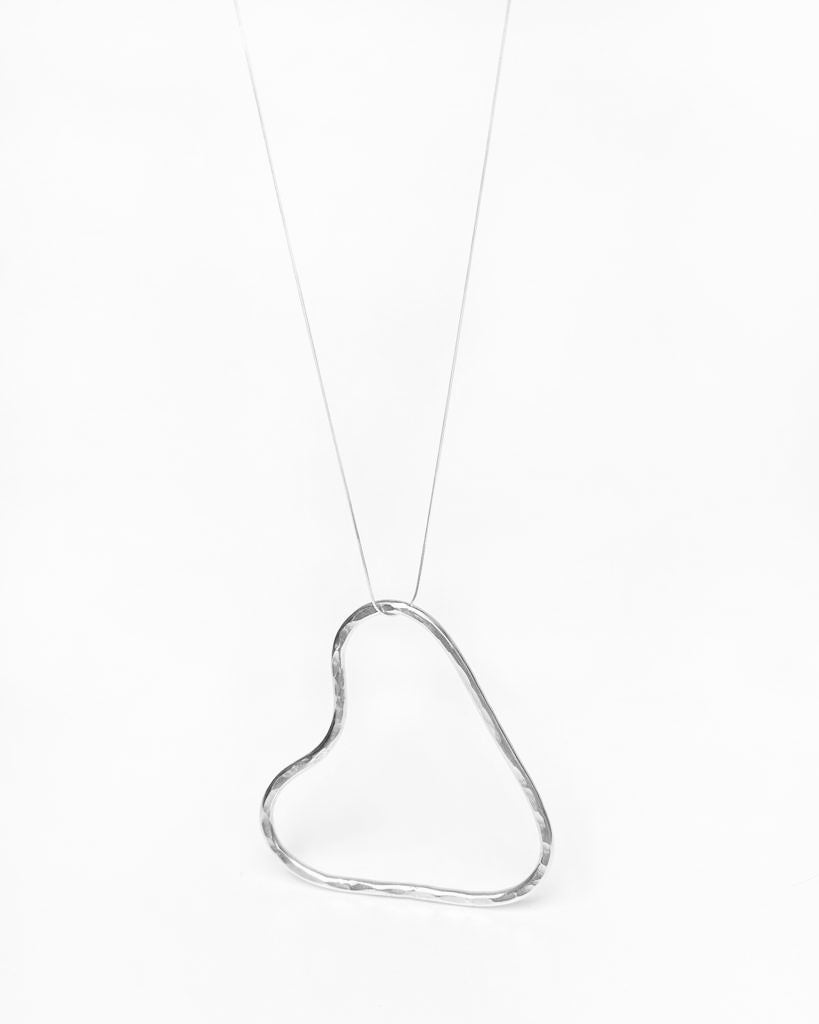 Mi corazón Necklace - Silver