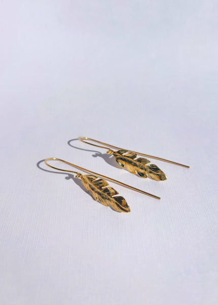 Hoja de plátano Earrings