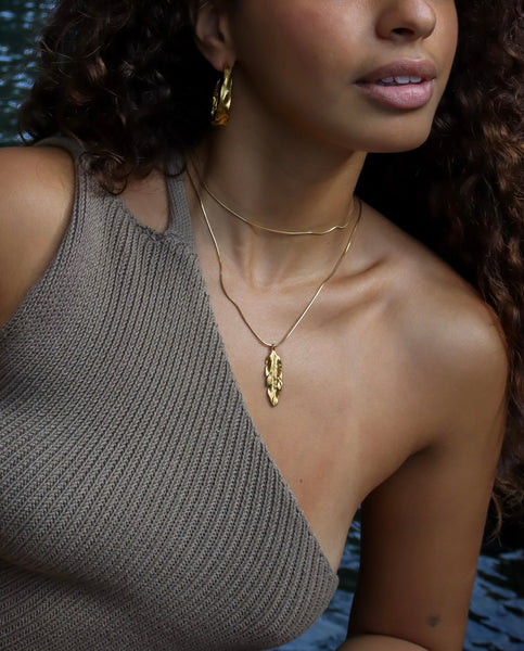 Hoja de plátano Necklace