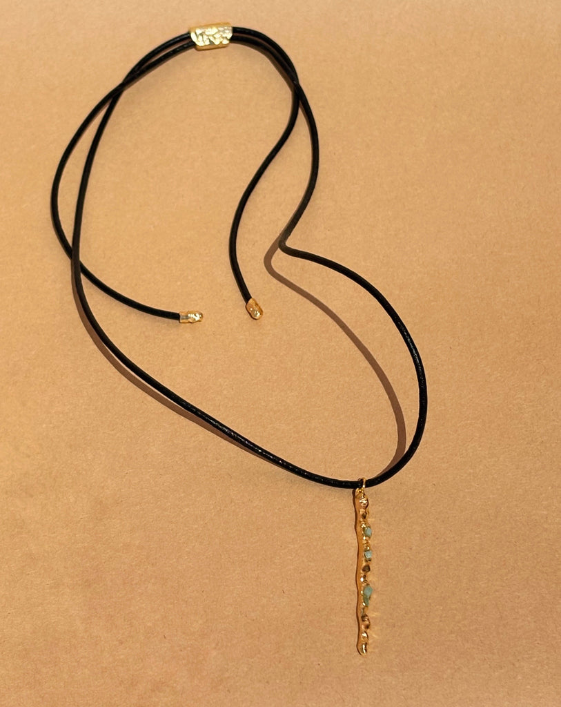 Esmeralda Leather Necklace