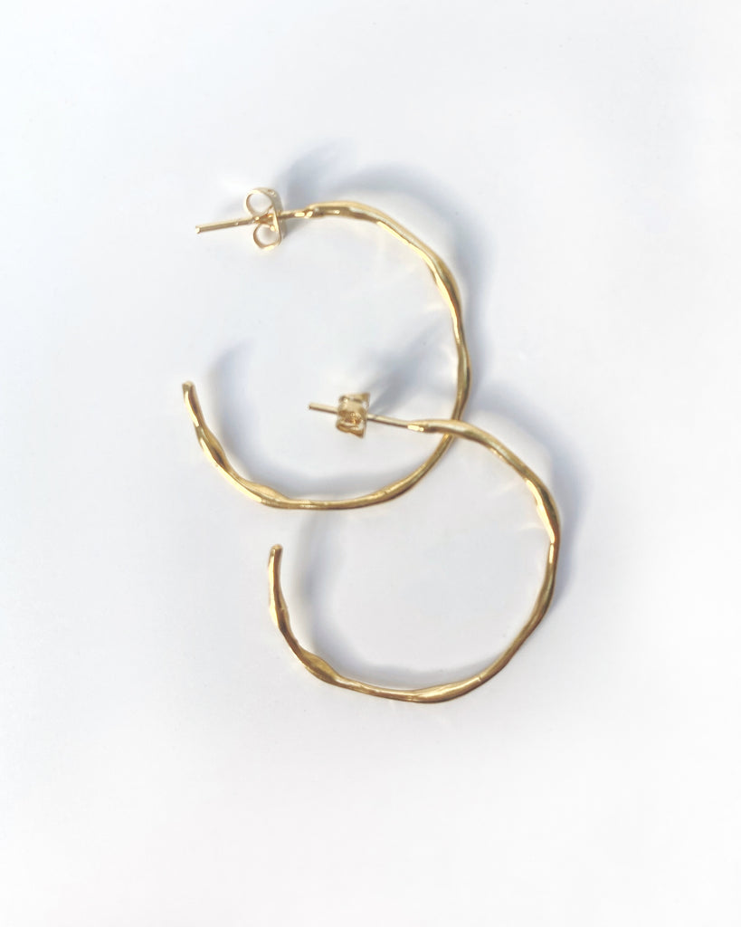 Tierra Hoops - gold plated